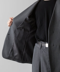 VEIN ヴェインのWO/VIS GABARDINE COLLARLESS JACKET - X.GRAYの公式通販サイトsession福岡セレクトショップ