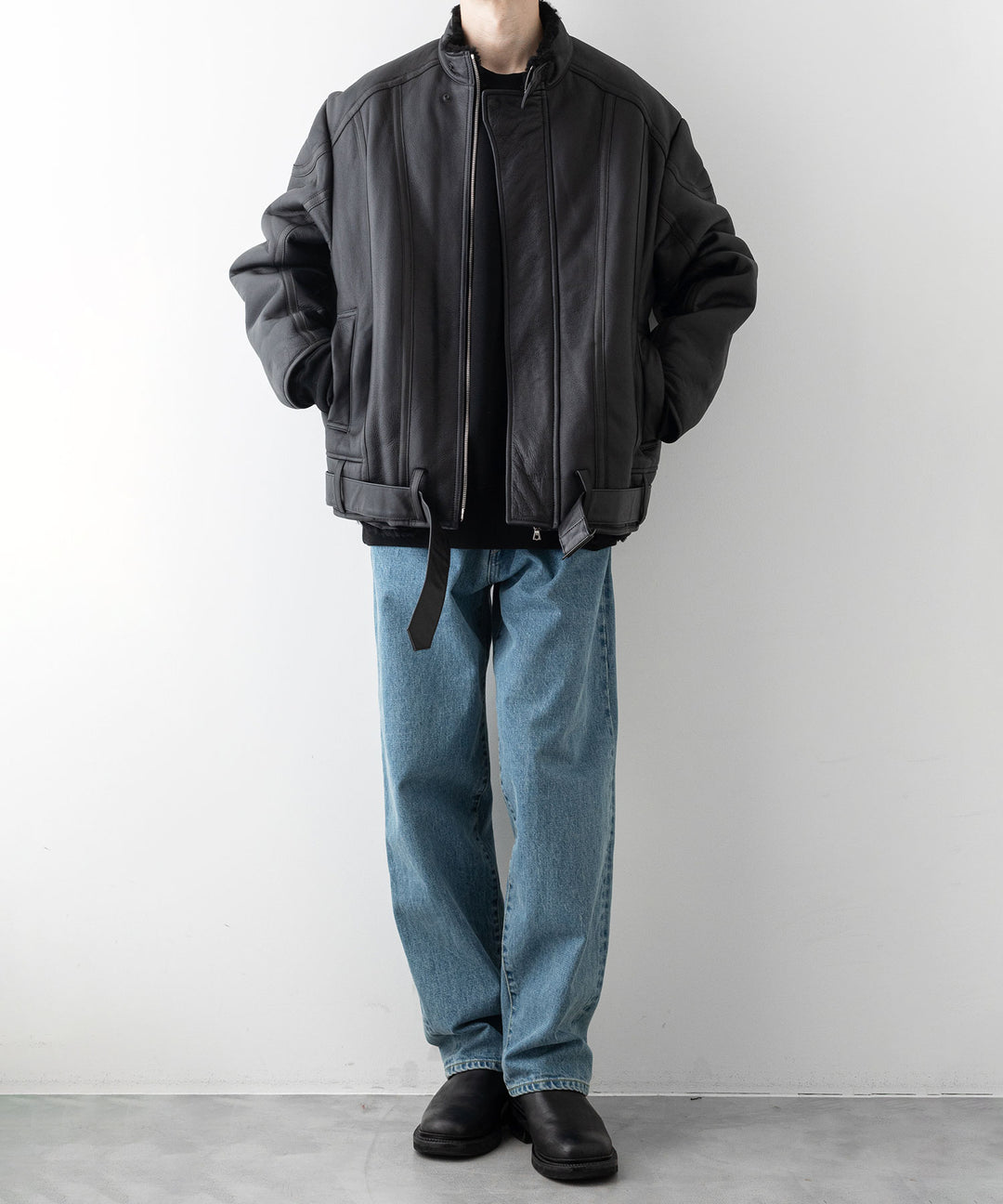 stein シュタイン 23AW MOUTON RACING JACKET - BLACK sessionセッション福岡セレクトショップ 公式通販サイト