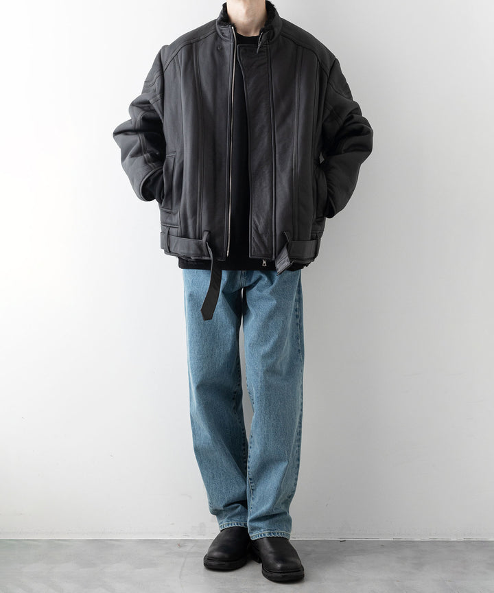 stein シュタイン 23AW MOUTON RACING JACKET - BLACK sessionセッション福岡セレクトショップ 公式通販サイト