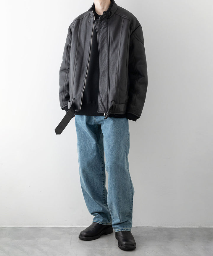 stein シュタイン 23AW MOUTON RACING JACKET - BLACK sessionセッション福岡セレクトショップ 公式通販サイト