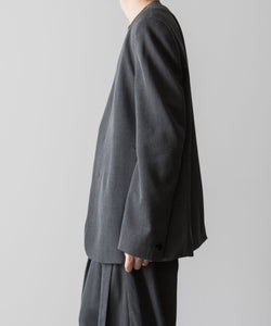 VEIN ヴェインのWO/VIS GABARDINE COLLARLESS JACKET - X.GRAYの公式通販サイトsession福岡セレクトショップ