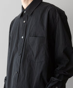 画像をギャラリービューアに読み込む, ssstein(シュタイン)の24AWコレクション WINDPROOF NYLON STANDARD SHIRT - BLACK 公式通販サイトsession福岡セレクトショップ
