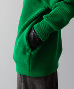 画像をギャラリービューアに読み込む, ssstein(シュタイン)の24AWコレクション OVERSIZED DRIVERS KNIT ZIP JACKET - GREEN 公式通販サイトsession福岡セレクトショップ
