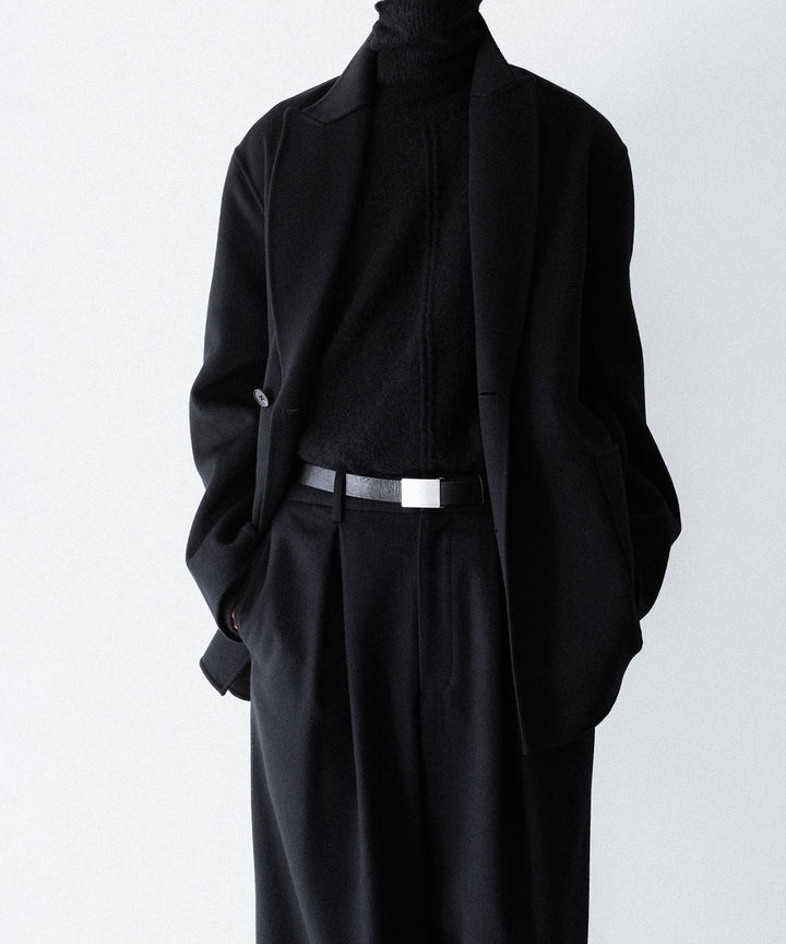ssstein(シュタイン)のW/CA BEAVER EASY WIDE TROUSERS - BLACKの公式通販サイトsession福岡セレクトショップ