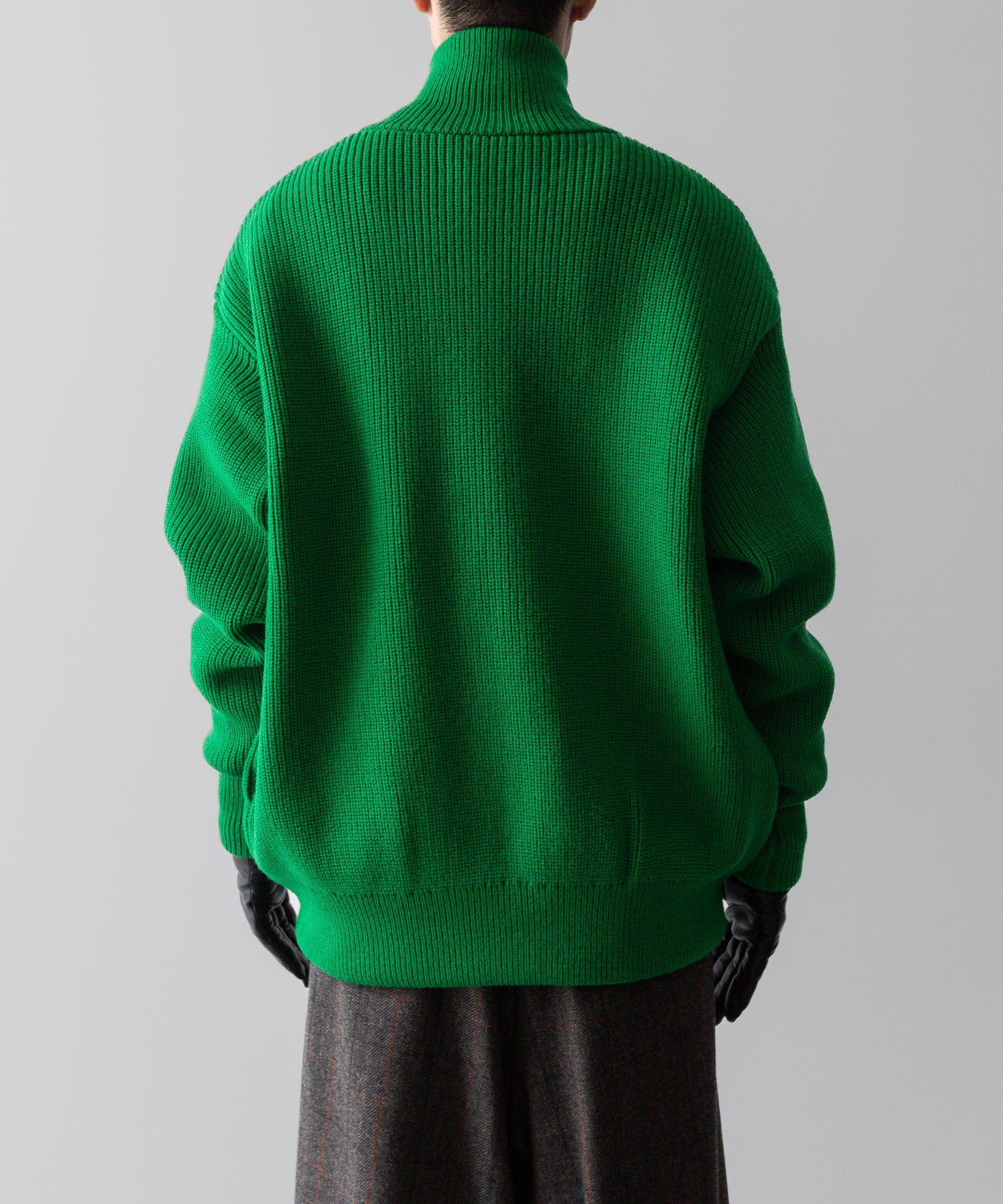 ssstein(シュタイン)の24AWコレクション OVERSIZED DRIVERS KNIT ZIP JACKET - GREEN 公式通販サイトsession福岡セレクトショップ