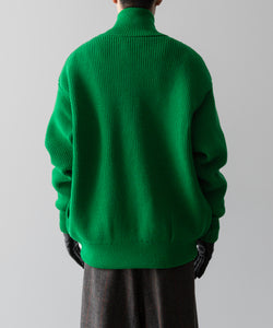 ssstein(シュタイン)の24AWコレクション OVERSIZED DRIVERS KNIT ZIP JACKET - GREEN 公式通販サイトsession福岡セレクトショップ