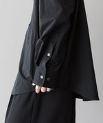 画像をギャラリービューアに読み込む, ssstein(シュタイン)の24AWコレクション WINDPROOF NYLON STANDARD SHIRT - BLACK 公式通販サイトsession福岡セレクトショップ
