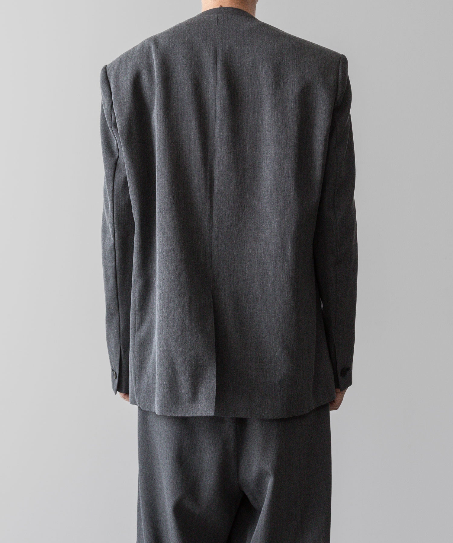 VEIN ヴェインのWO/VIS GABARDINE COLLARLESS JACKET - X.GRAYの公式通販サイトsession福岡セレクトショップ