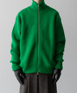 ssstein(シュタイン)の24AWコレクション OVERSIZED DRIVERS KNIT ZIP JACKET - GREEN 公式通販サイトsession福岡セレクトショップ