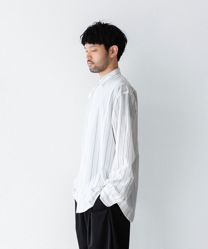KANEMASA PHIL. カネマサフィルの46G STRIPE MODEST SHIRTのWHITE 公式通販サイトsession福岡セレクトショップ