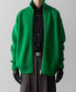 ssstein(シュタイン)の24AWコレクション OVERSIZED DRIVERS KNIT ZIP JACKET - GREEN 公式通販サイトsession福岡セレクトショップ