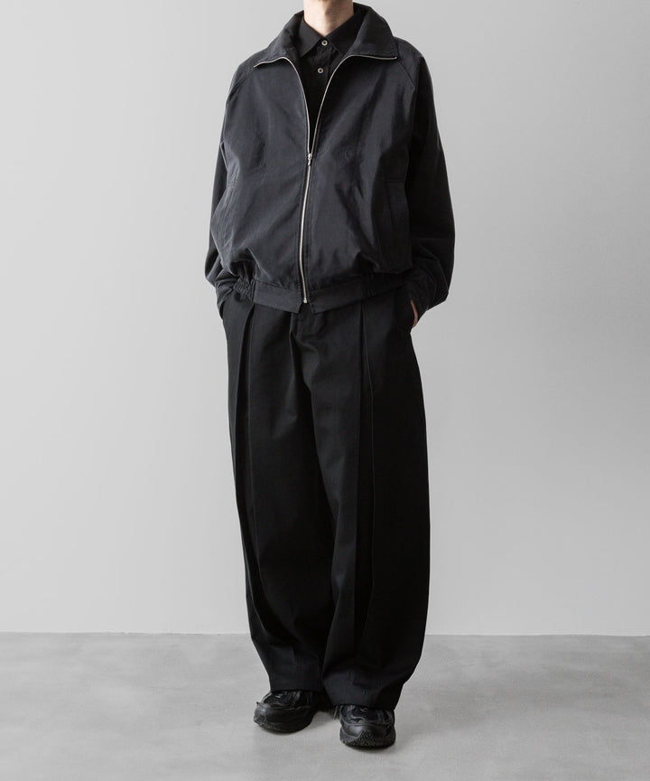ssstein(シュタイン)の24AWコレクション SILK NYLON ZIP UP BLOUSON - BLACK 公式通販サイトsession福岡セレクトショップ