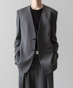 画像をギャラリービューアに読み込む, VEIN ヴェインのWO/VIS GABARDINE COLLARLESS JACKET - X.GRAYの公式通販サイトsession福岡セレクトショップ
