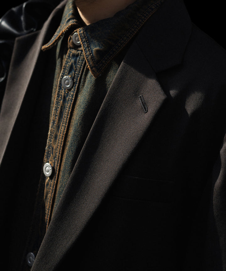 ssstein(シュタイン)のOVERSIZED SINGLE BREASTED JACKET (2/60 WOOL GABARDINE) - MILITARY KHAKIの公式通販サイトsession福岡セレクトショップ