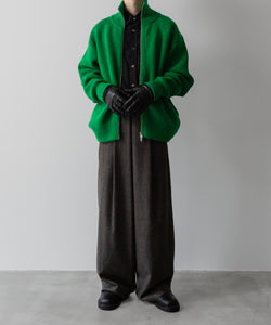 ssstein(シュタイン)の24AWコレクション OVERSIZED DRIVERS KNIT ZIP JACKET - GREEN 公式通販サイトsession福岡セレクトショップ