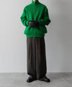 画像をギャラリービューアに読み込む, ssstein(シュタイン)の24AWコレクション OVERSIZED DRIVERS KNIT ZIP JACKET - GREEN 公式通販サイトsession福岡セレクトショップ
