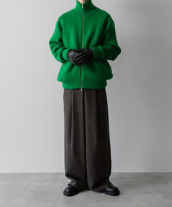 ssstein(シュタイン)の24AWコレクション OVERSIZED DRIVERS KNIT ZIP JACKET - GREEN 公式通販サイトsession福岡セレクトショップ