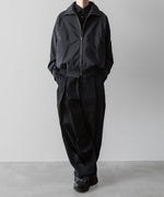 画像をギャラリービューアに読み込む, sage NATION セイジネーションのBOX PLEAT TROUSER - BLACKの公式通販サイトsession福岡セレクトショップ
