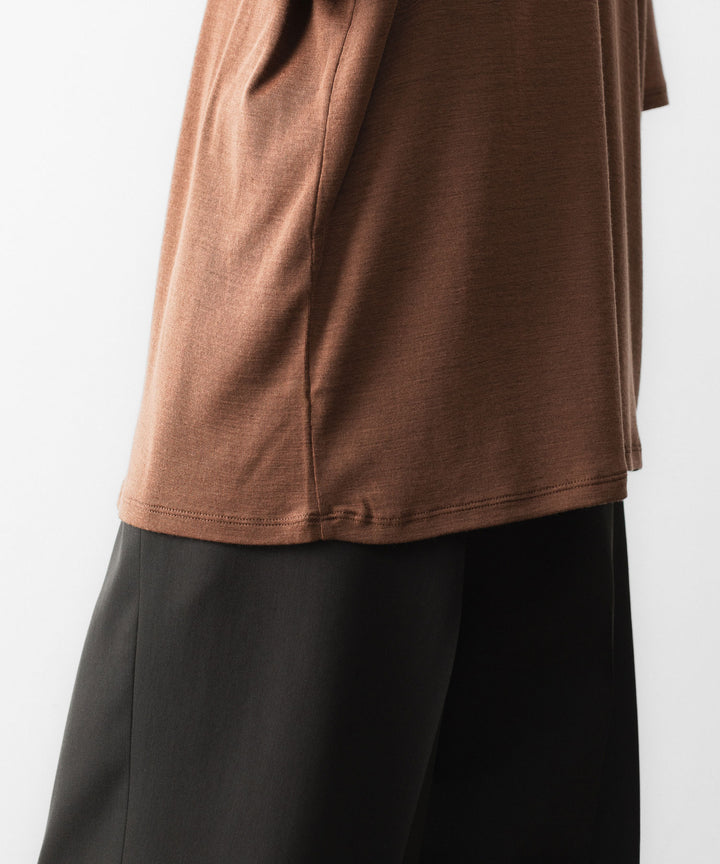 KANEMASA PHIL. カネマサフィルの18G WOOL PACK TEEのBROWN 公式通販サイトsession福岡セレクトショップ