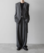 画像をギャラリービューアに読み込む, VEIN ヴェインのWO/VIS GABARDINE COLLARLESS JACKET - X.GRAYの公式通販サイトsession福岡セレクトショップ
