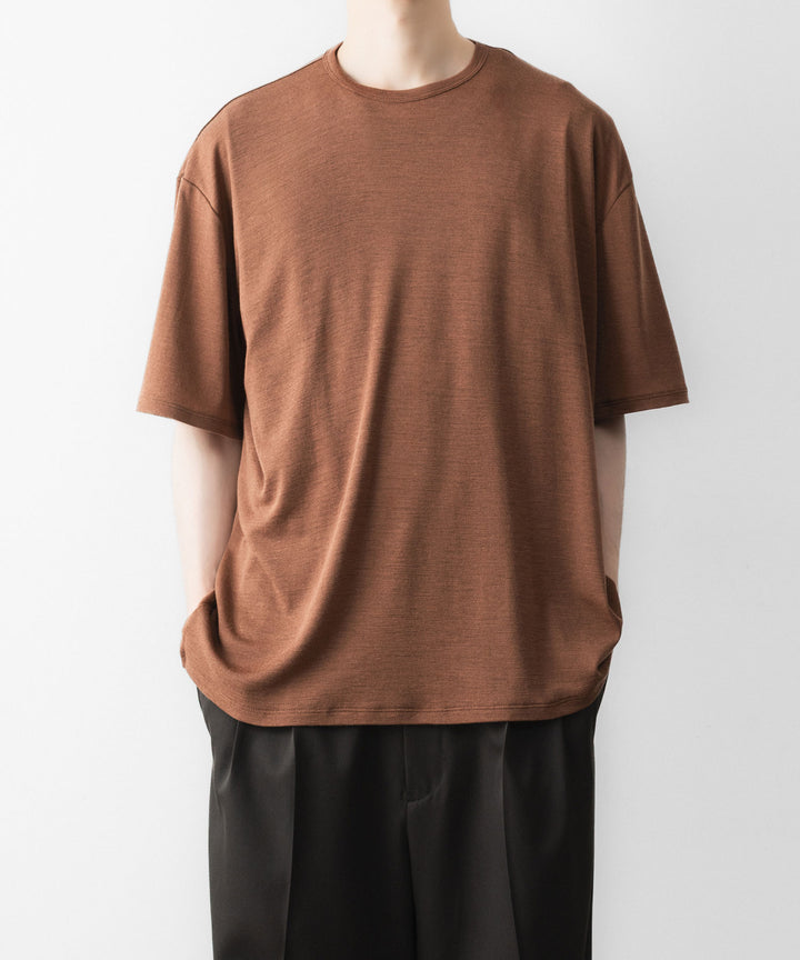 KANEMASA PHIL. カネマサフィルの18G WOOL PACK TEEのBROWN 公式通販サイトsession福岡セレクトショップ