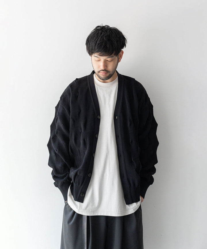 【stein】BUMPY PATTERNED KNIT CARDIGAN シュタイン23aw sessionセッション福岡セレクトショップ 公式通販サイト 