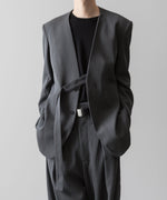 画像をギャラリービューアに読み込む, VEIN ヴェインのWO/VIS GABARDINE COLLARLESS JACKET - X.GRAYの公式通販サイトsession福岡セレクトショップ
