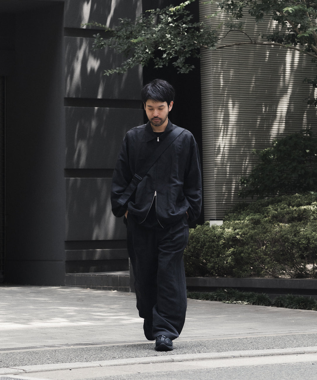 ssstein(シュタイン)のSILK LINEN TWILL WIDE EASY TROUSERS - BLACKの公式通販サイトsession福岡セレクトショップ