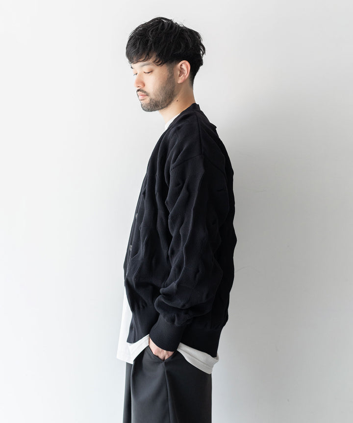 【stein】BUMPY PATTERNED KNIT CARDIGAN シュタイン23aw sessionセッション福岡セレクトショップ 公式通販サイト 