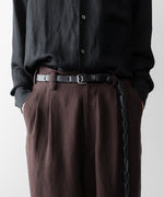 画像をギャラリービューアに読み込む, UJOH - ウジョーのLEATHER CHAIN BELTのBLACK公式通販サイトsession福岡セレクトショップ
