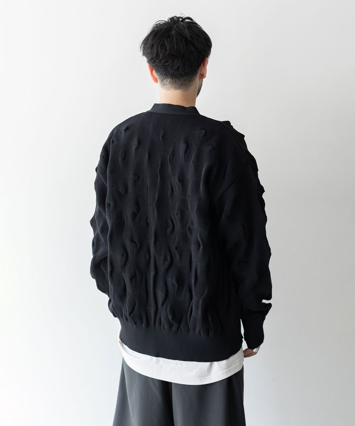 【stein】BUMPY PATTERNED KNIT CARDIGAN シュタイン23aw sessionセッション福岡セレクトショップ 公式通販サイト 
