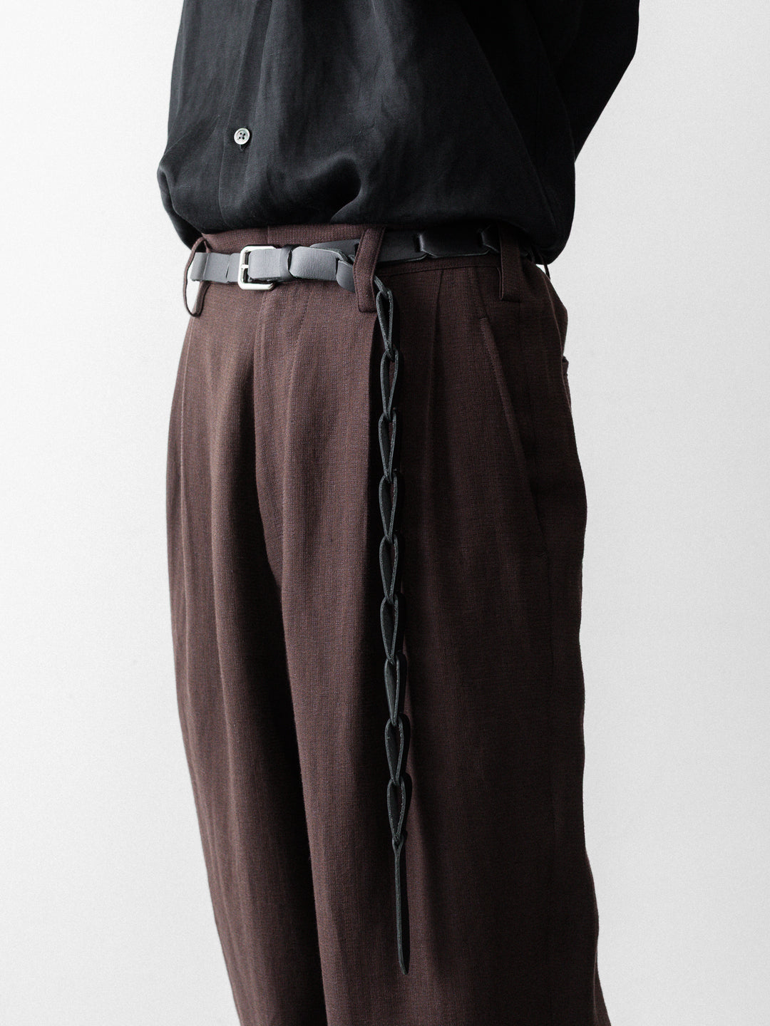 UJOH - ウジョーのLEATHER CHAIN BELTのBLACK公式通販サイトsession福岡セレクトショップ
