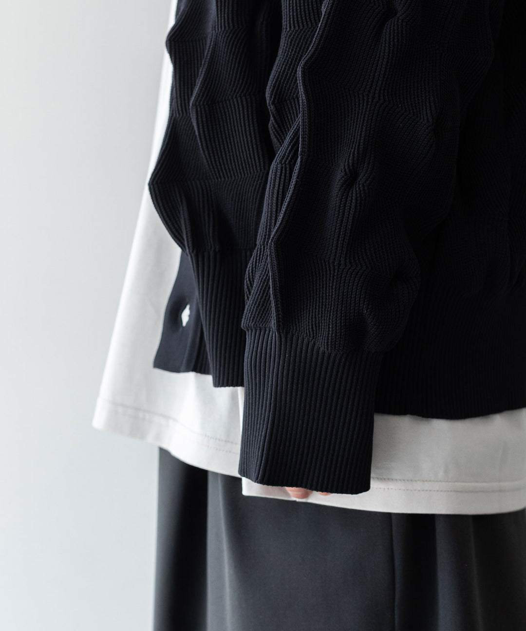 【stein】BUMPY PATTERNED KNIT CARDIGAN シュタイン23aw sessionセッション福岡セレクトショップ 公式通販サイト 