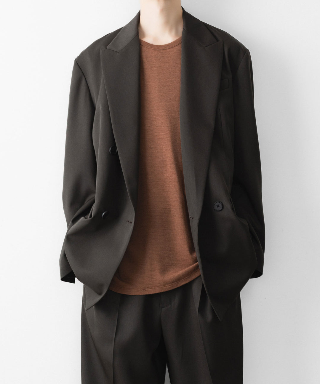 KANEMASA PHIL. カネマサフィルの18G WOOL PACK TEEのBROWN 公式通販サイトsession福岡セレクトショップ
