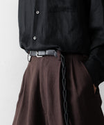 画像をギャラリービューアに読み込む, UJOH - ウジョーのLEATHER CHAIN BELTのBLACK公式通販サイトsession福岡セレクトショップ
