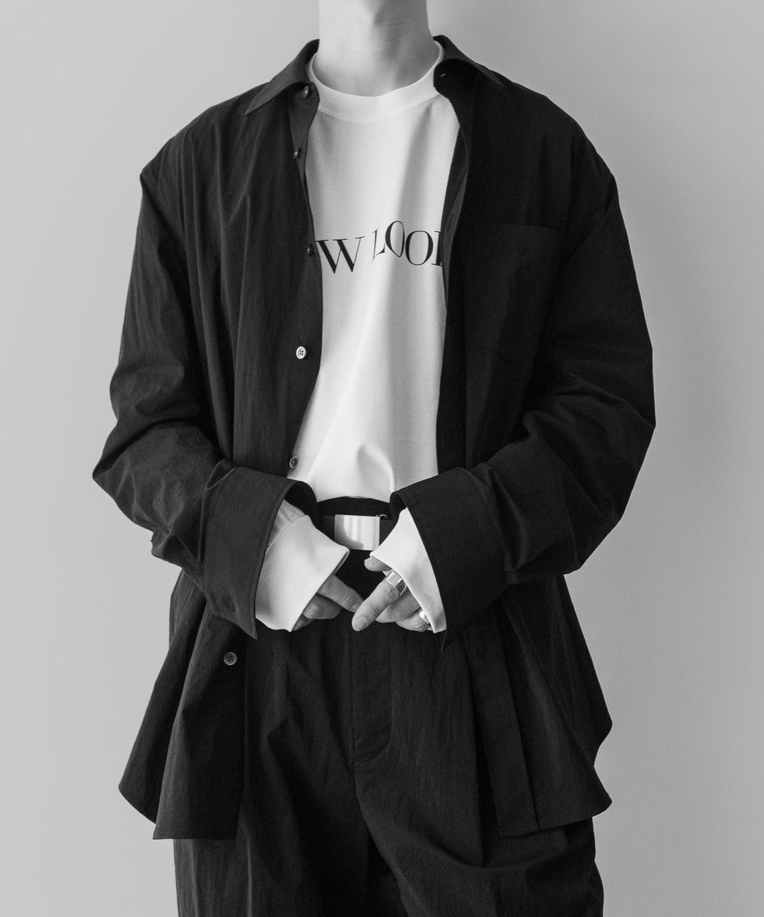 ssstein(シュタイン)の24AWコレクション OVERSIZED LONG SLEEVE TEE [ NEW LOOKS ] - WHITE 公式通販サイトsession福岡セレクトショップ