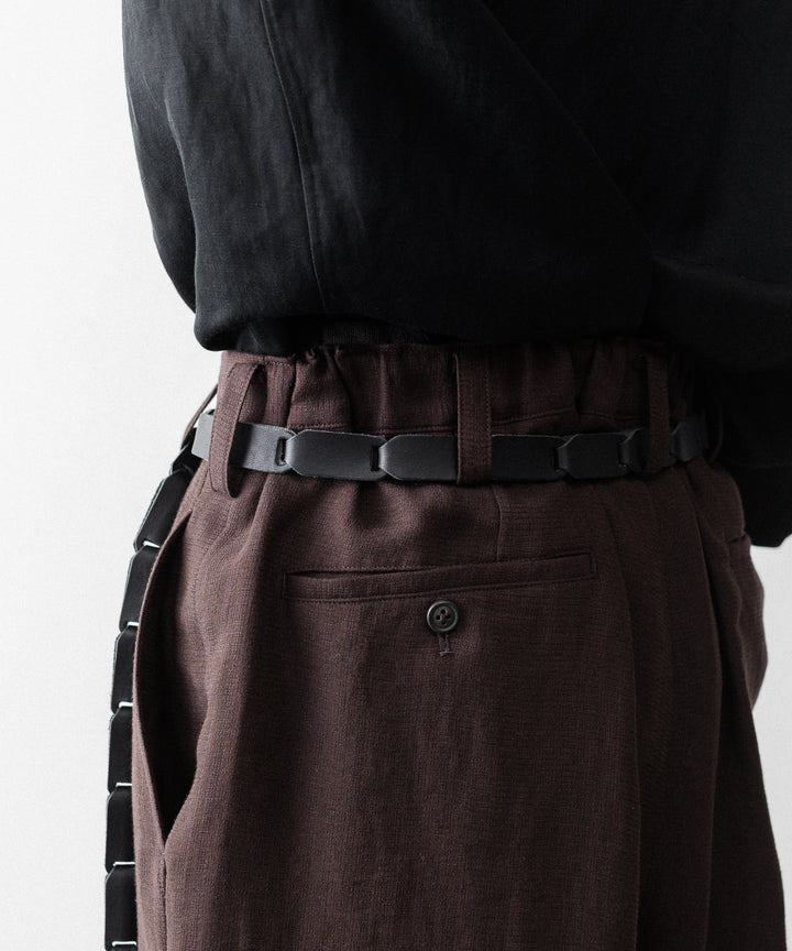 UJOH - ウジョーのLEATHER CHAIN BELTのBLACK公式通販サイトsession福岡セレクトショップ