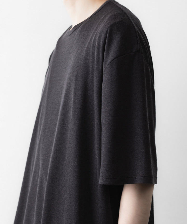 KANEMASA PHIL. カネマサフィルの18G WOOL PACK TEEのCHARCOAL 公式通販サイトsession福岡セレクトショップ
