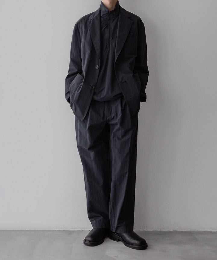【stein】ssstein シュタインのWINDPROOF NYLON WIDE EASY TROUSERSのBLACK 公式通販サイトsession福岡セレクトショップ