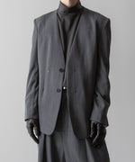 画像をギャラリービューアに読み込む, VEIN ヴェインのWO/VIS GABARDINE COLLARLESS JACKET - X.GRAYの公式通販サイトsession福岡セレクトショップ
