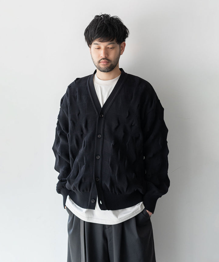 【stein】BUMPY PATTERNED KNIT CARDIGAN シュタイン23aw sessionセッション福岡セレクトショップ 公式通販サイト 