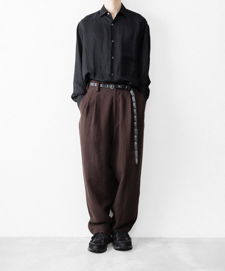 UJOH - ウジョーのWIDE 2 TUCK PNTのCHOCOLATE公式通販サイトsession福岡セレクトショップ