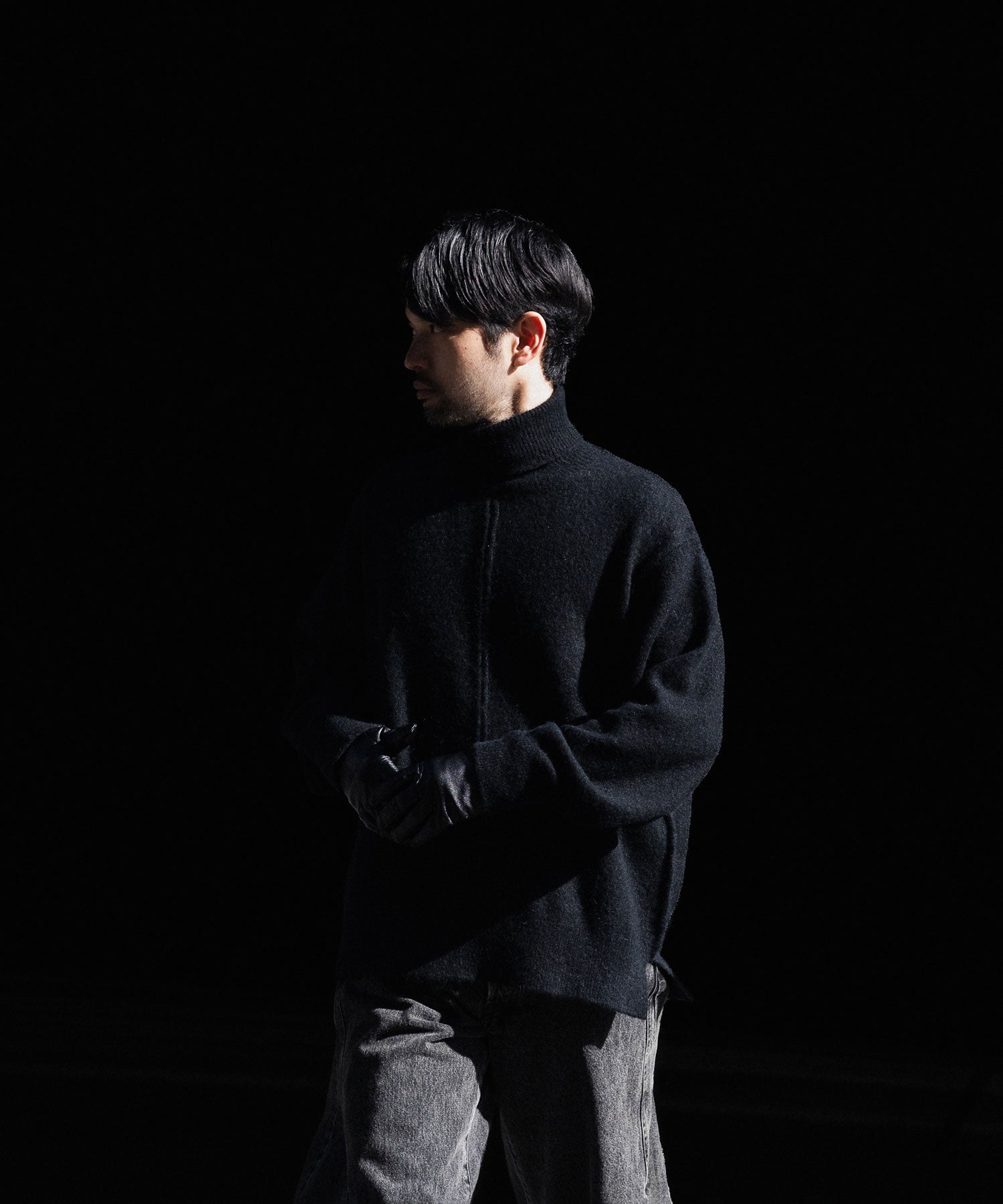 ssstein-シュタインのWOOL/ALPACA KNIT LOOSE TURTLE NECK POのBLACK公式通販サイトsession福岡セレクトショップ
