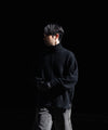 【ssstein】WOOL/ALPACA KNIT LOOSE TURTLE NECK PO - BLACK