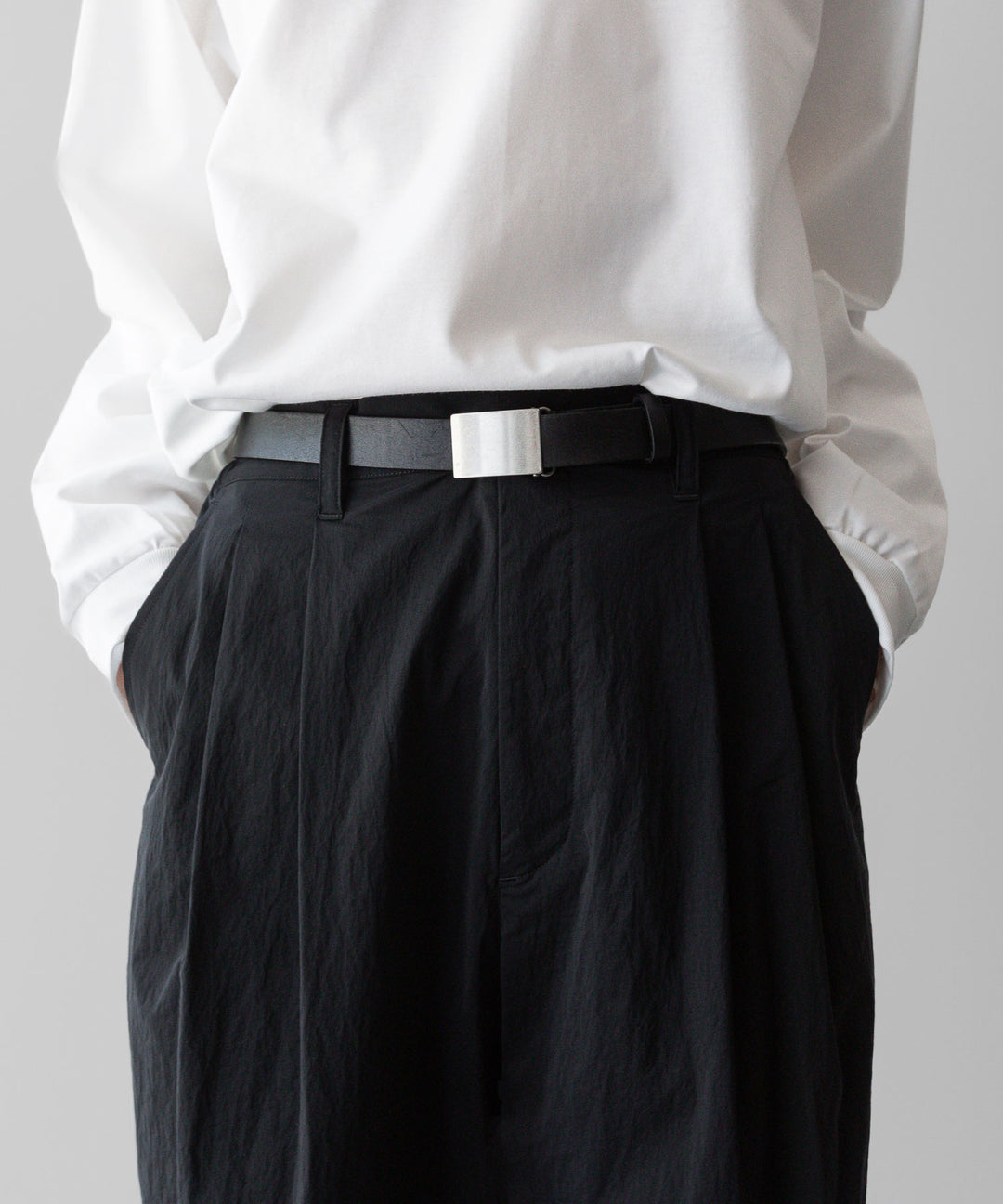 ssstein(シュタイン)の24AWコレクション WINDPROOF NYLON EASY WIDE TROUSERS - BLACK 公式通販サイトsession福岡セレクトショップ