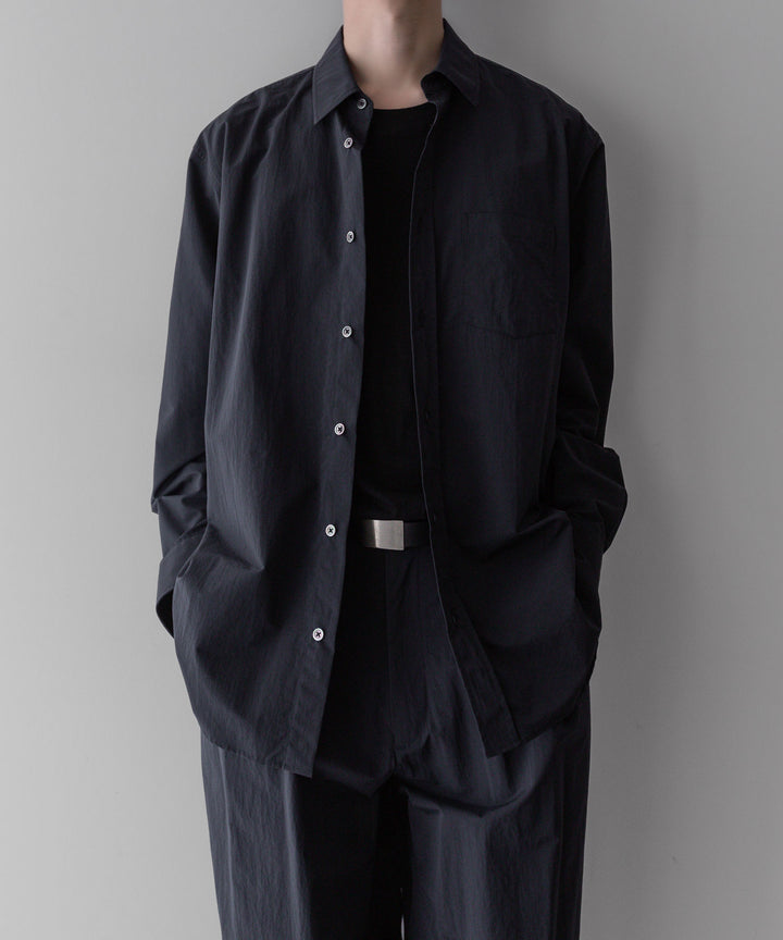 【stein】ssstein シュタインのWINDPROOF NYLON WIDE EASY TROUSERSのBLACK 公式通販サイトsession福岡セレクトショップ
