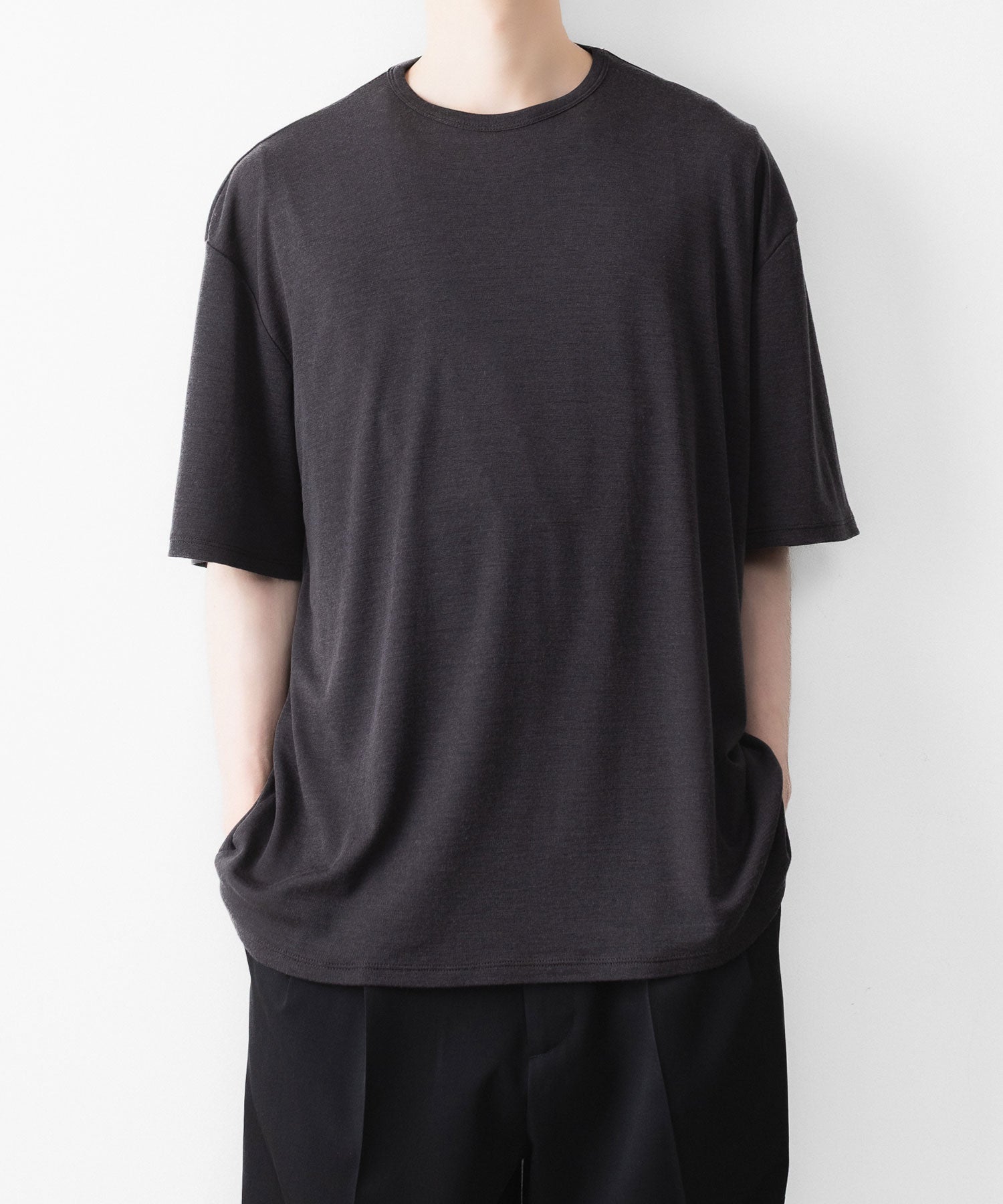KANEMASA PHIL.】18G WOOL PACK TEE - CHARCOAL | 公式通販サイト