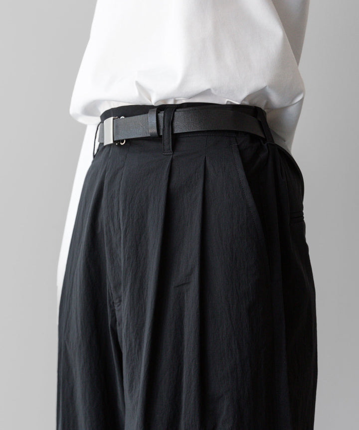 ssstein(シュタイン)の24AWコレクション WINDPROOF NYLON EASY WIDE TROUSERS - BLACK 公式通販サイトsession福岡セレクトショップ