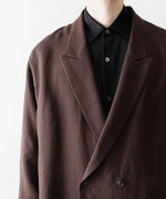 画像をギャラリービューアに読み込む, UJOH - ウジョーのPEAKED LAPEL COLLAR SHIRT JKTのCHOCOLATE公式通販サイトsession福岡セレクトショップ
