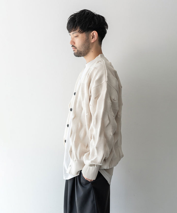 【stein】BUMPY PATTERNED KNIT CARDIGAN シュタイン23aw sessionセッション福岡セレクトショップ 公式通販サイト 